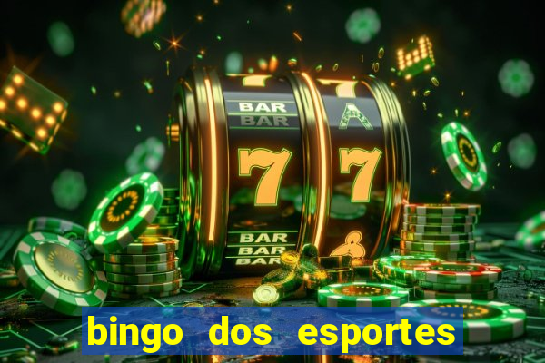 bingo dos esportes para imprimir